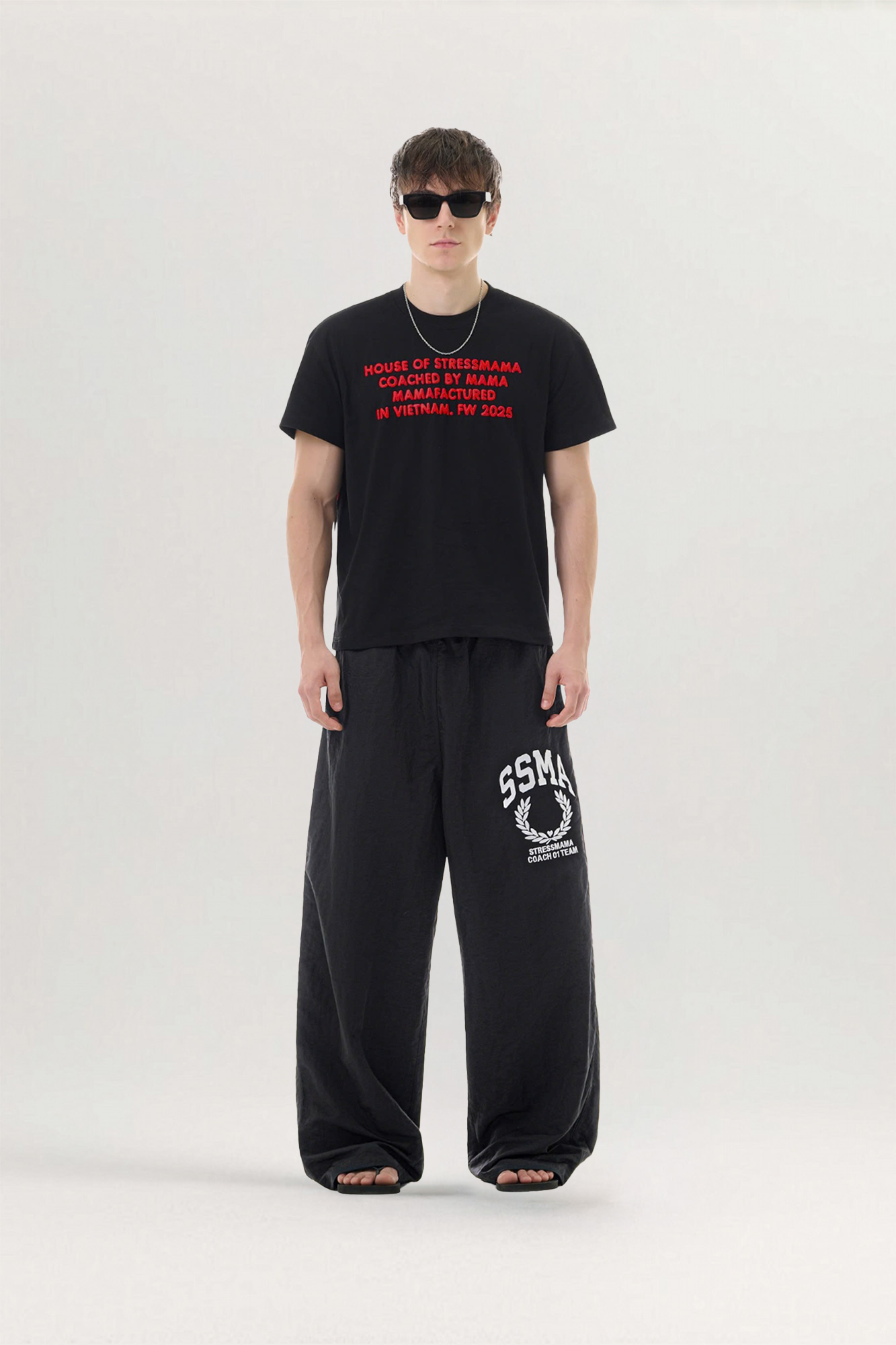 FW25 Text Oversized T-Shirt for men, from STRESS MAMA, The Nam Concept