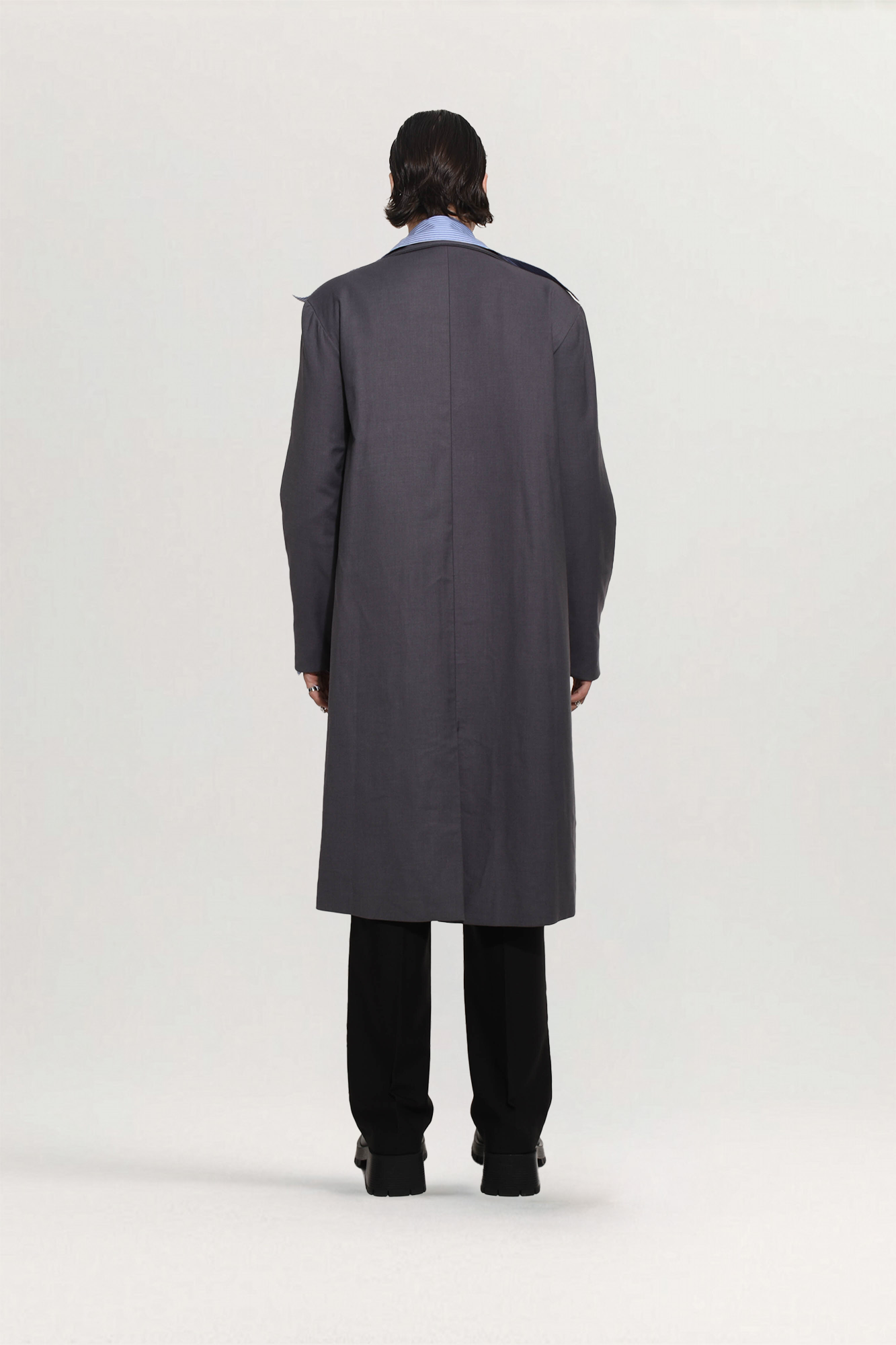Wool Peter Structured Long Coat for man, from DE JUNIEL, The Nam Concept