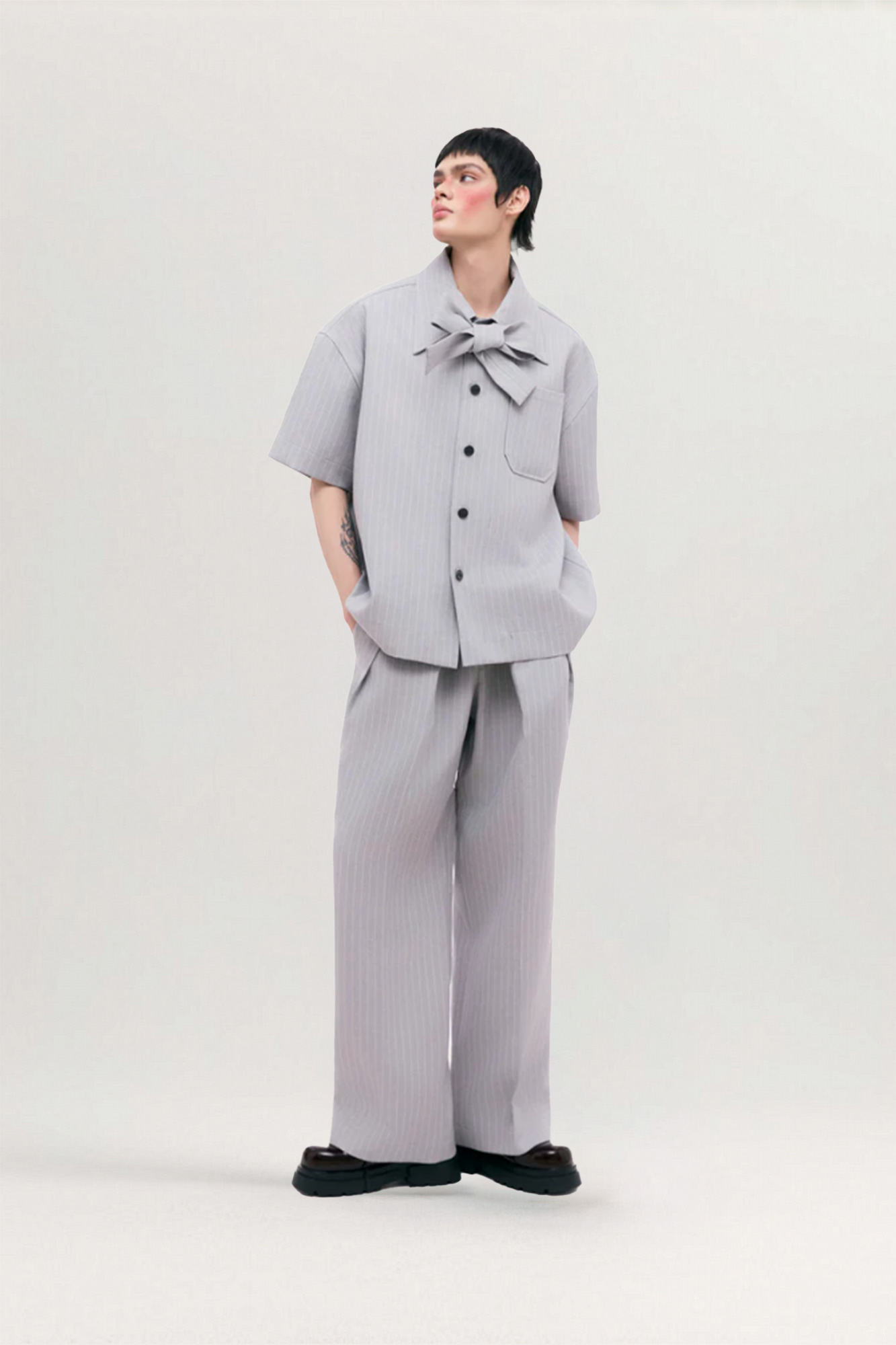 Bowline Shirt Boxy Collar for men, from CAOSTU, The Nam Concept