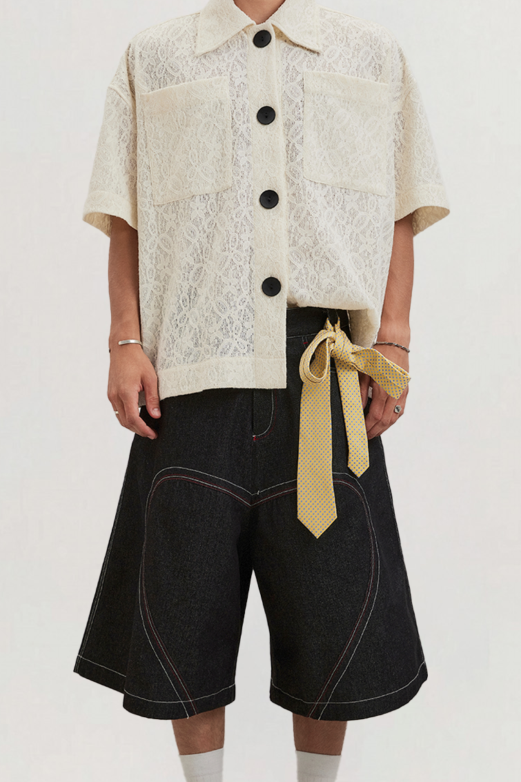 Lace Cuc Den Shirt Silk for men, from CAOSTU, The Nam Concept