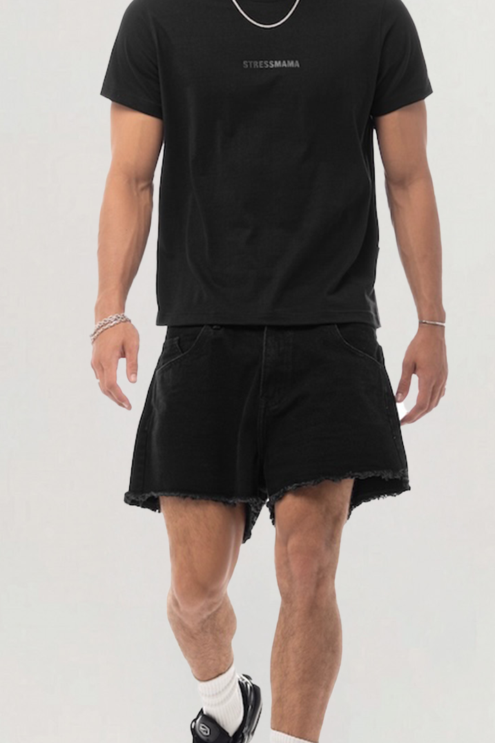 Fall25 Logo Muscle Cotton T-Shirt for men, from STRESS MAMA, The Nam Concept