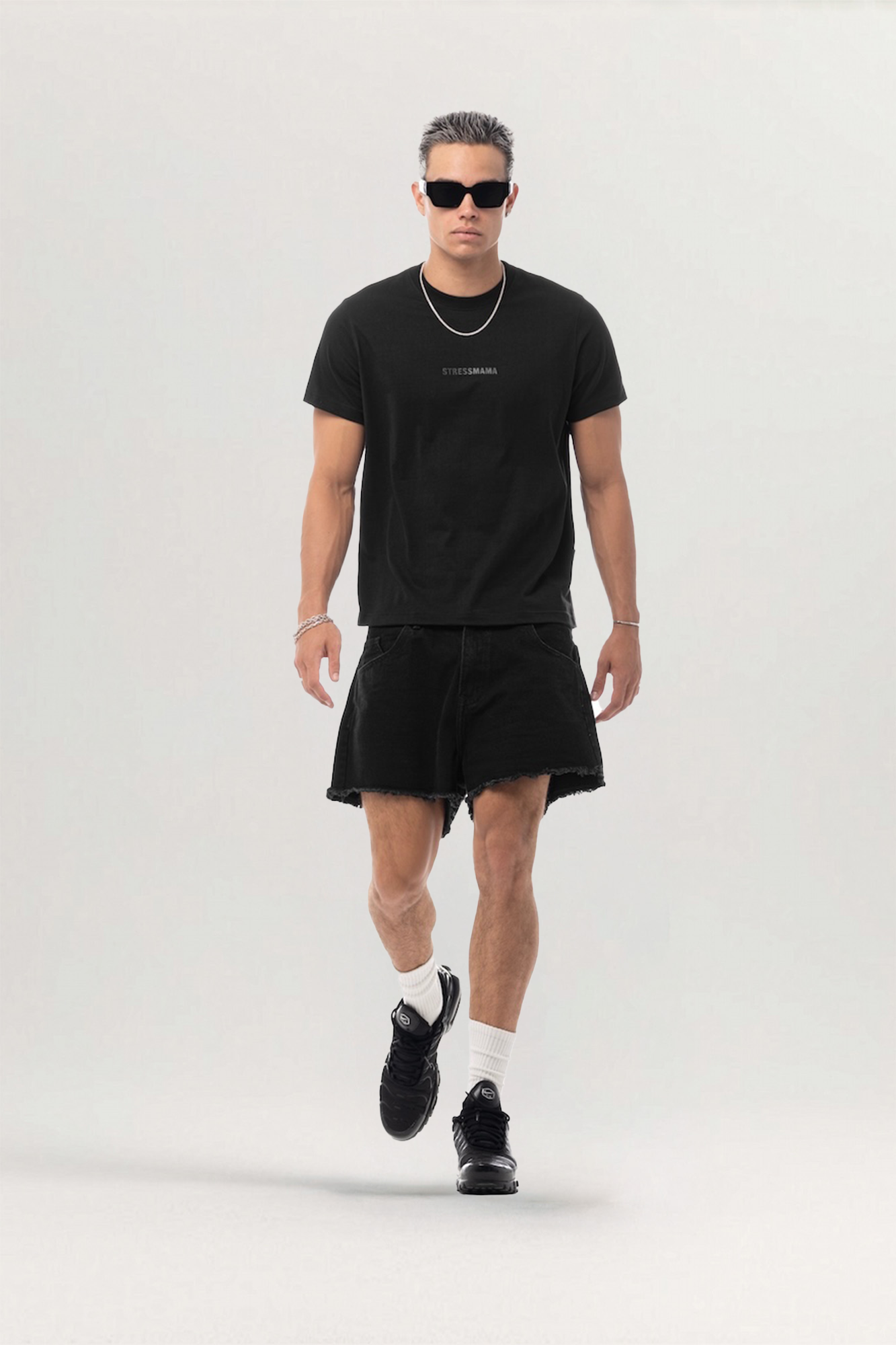 Fall25 Logo Muscle Cotton T-Shirt for men, from STRESS MAMA, The Nam Concept