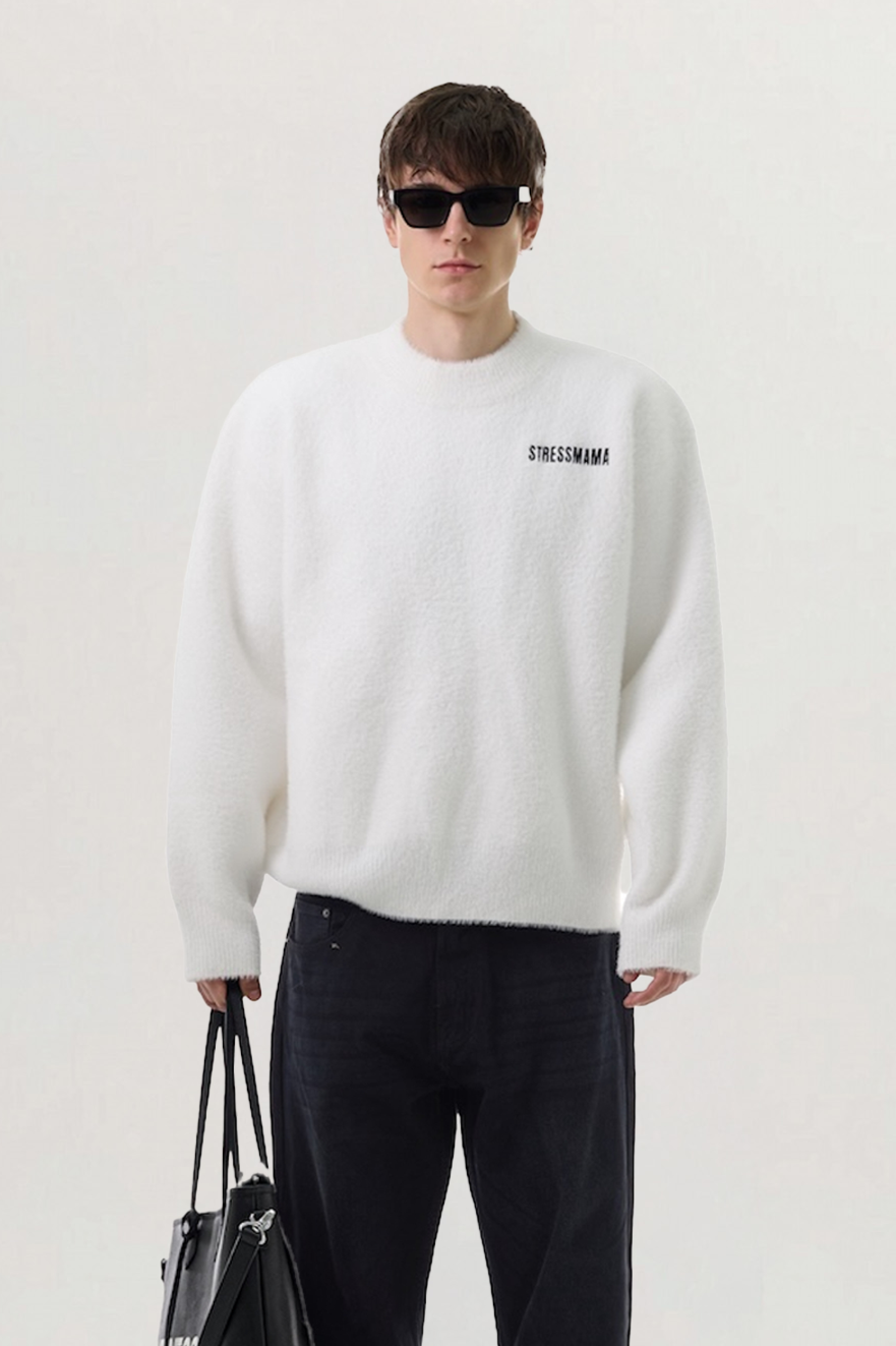 FW25 Oversized Wool Knit Sweater for men, from STRESS MAMA, The Nam Concept
