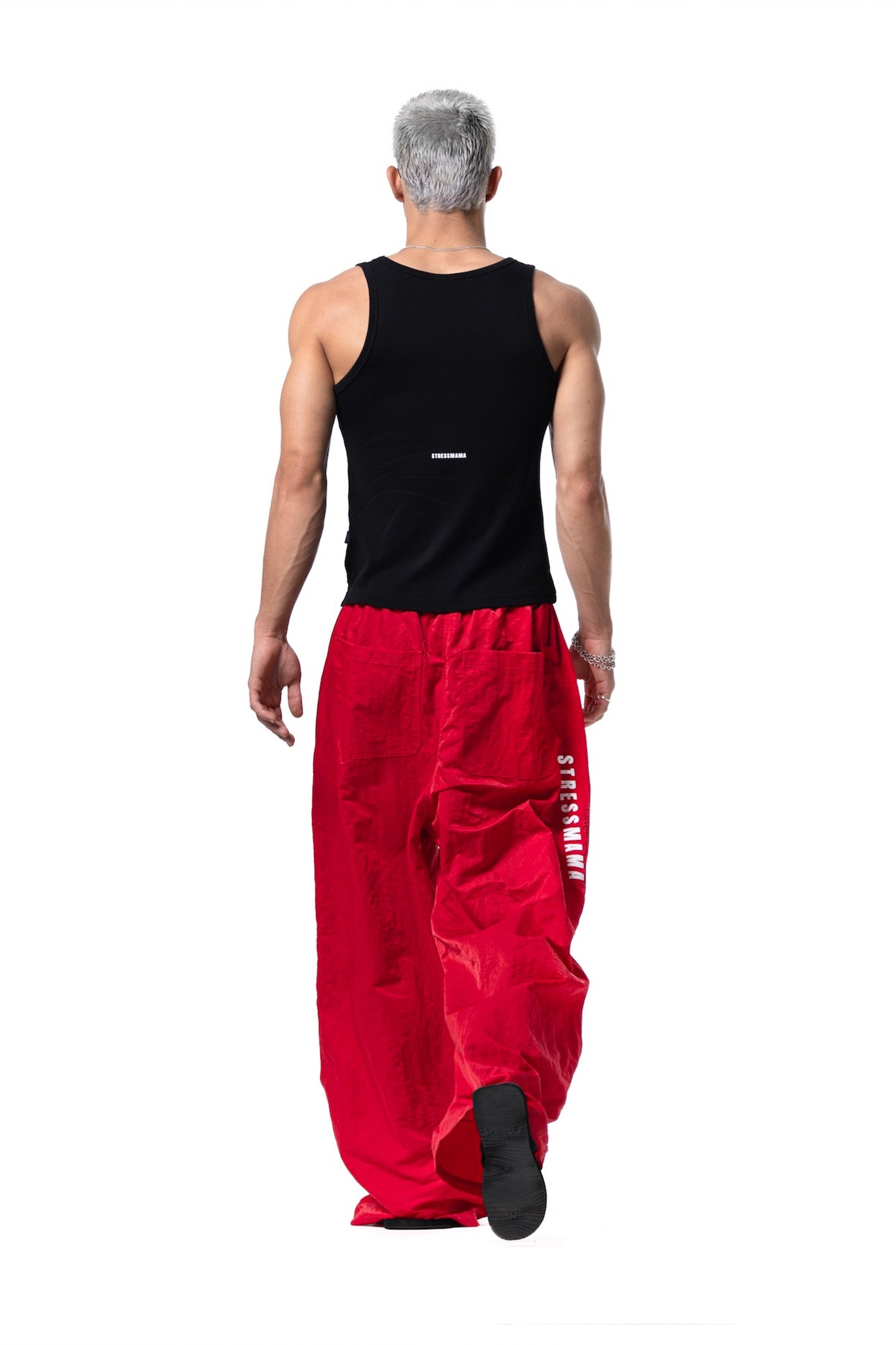 Ssma Vital Oversized Track Pants Red Edition for men, from STRESS MAMA, The Nam Concept