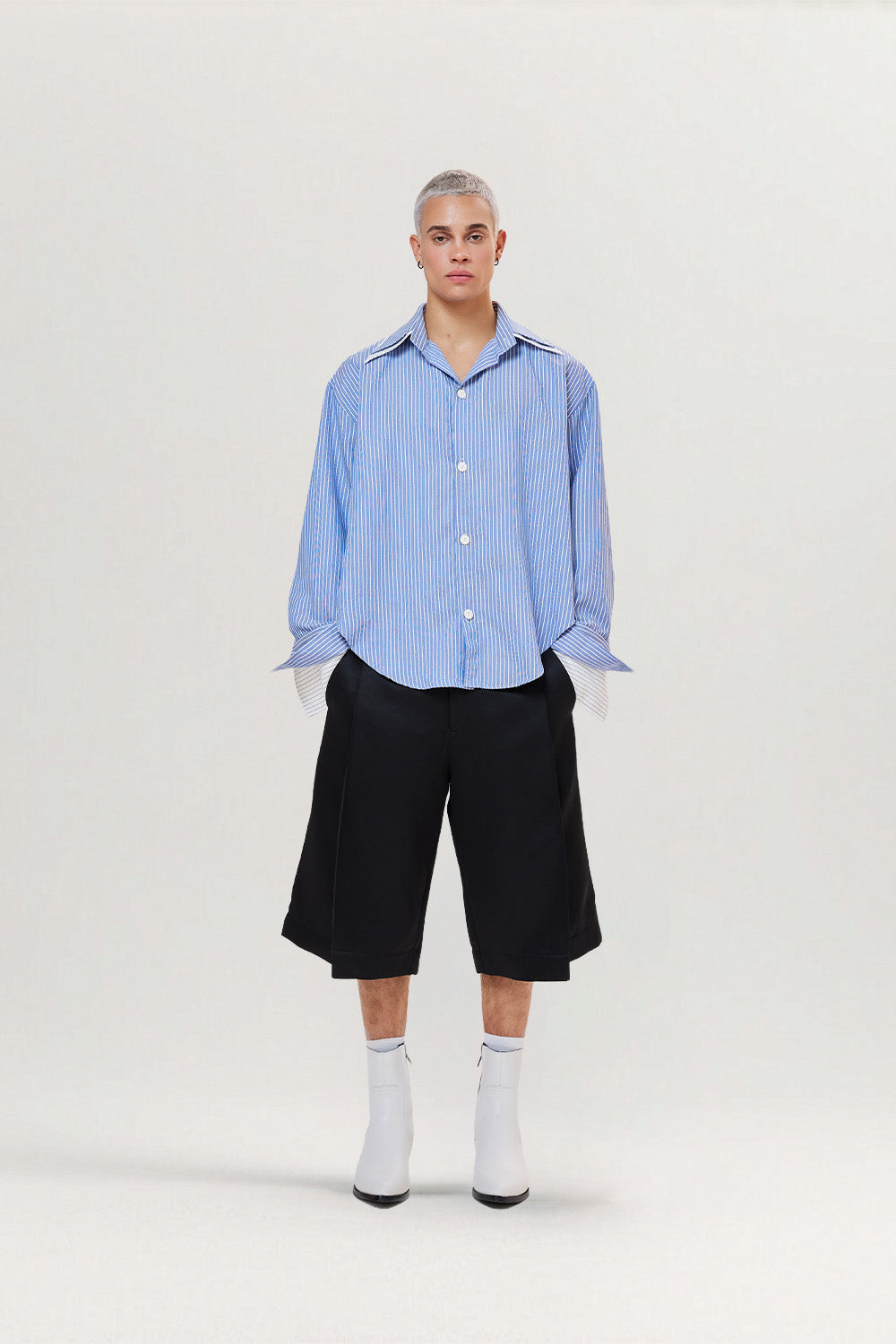 Floral Button Shirt Oversized Layered Collar for men, from CAOSTU, The Nam Concept