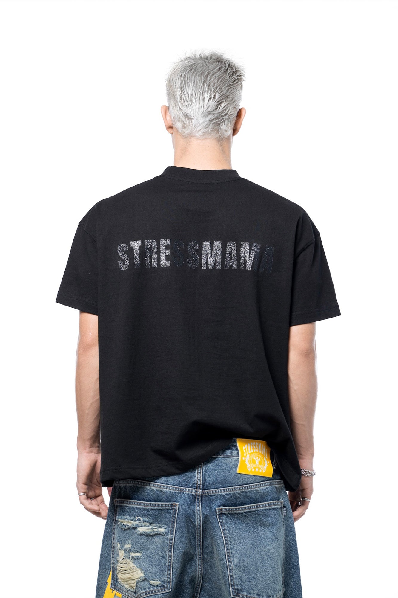 SSMA Glitter Logo Cotton T-Shirt for men, from STRESS MAMA, The Nam Concept