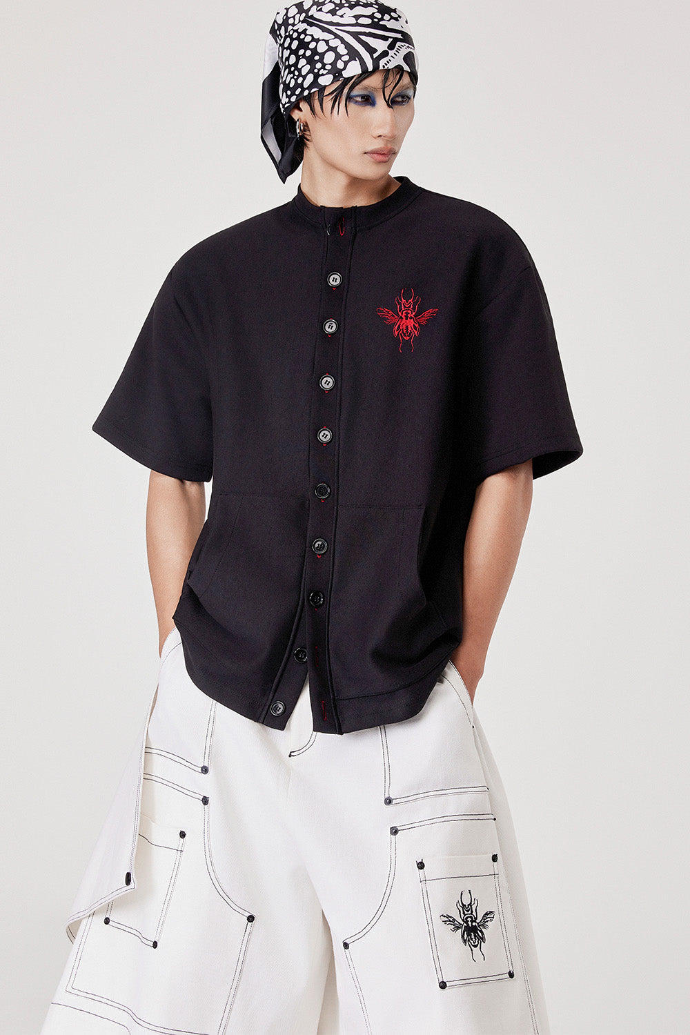 Beetle Wings Jort Boxy Flared Pants for men, from CAOSTU, The Nam Concept 