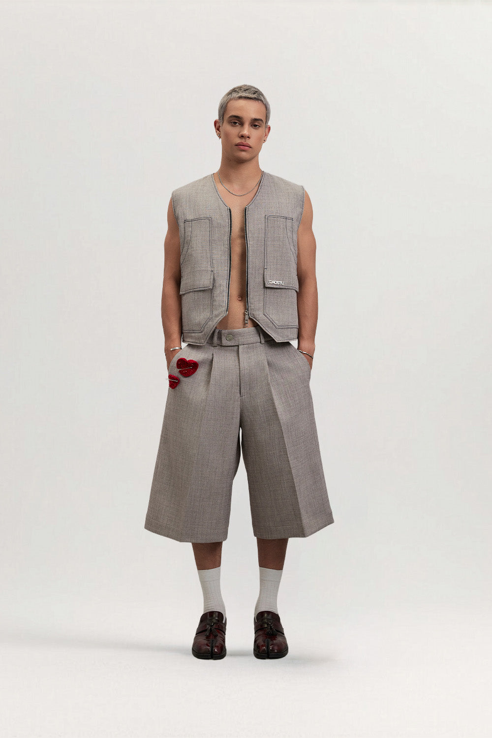  Tuongtu Metal Zip Ghile for men, from CAOSTU, The Viet Concept 