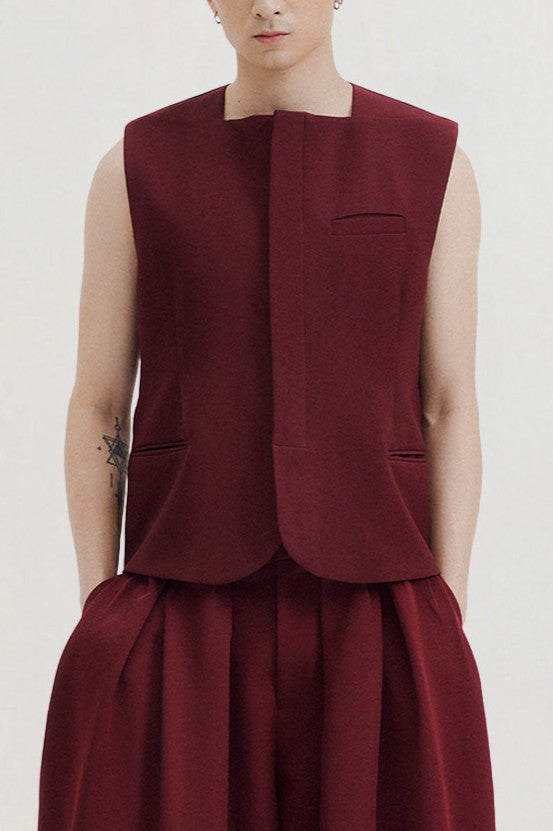 Jamor Square Neck Gilet for men, from AIN, The Nam Concept