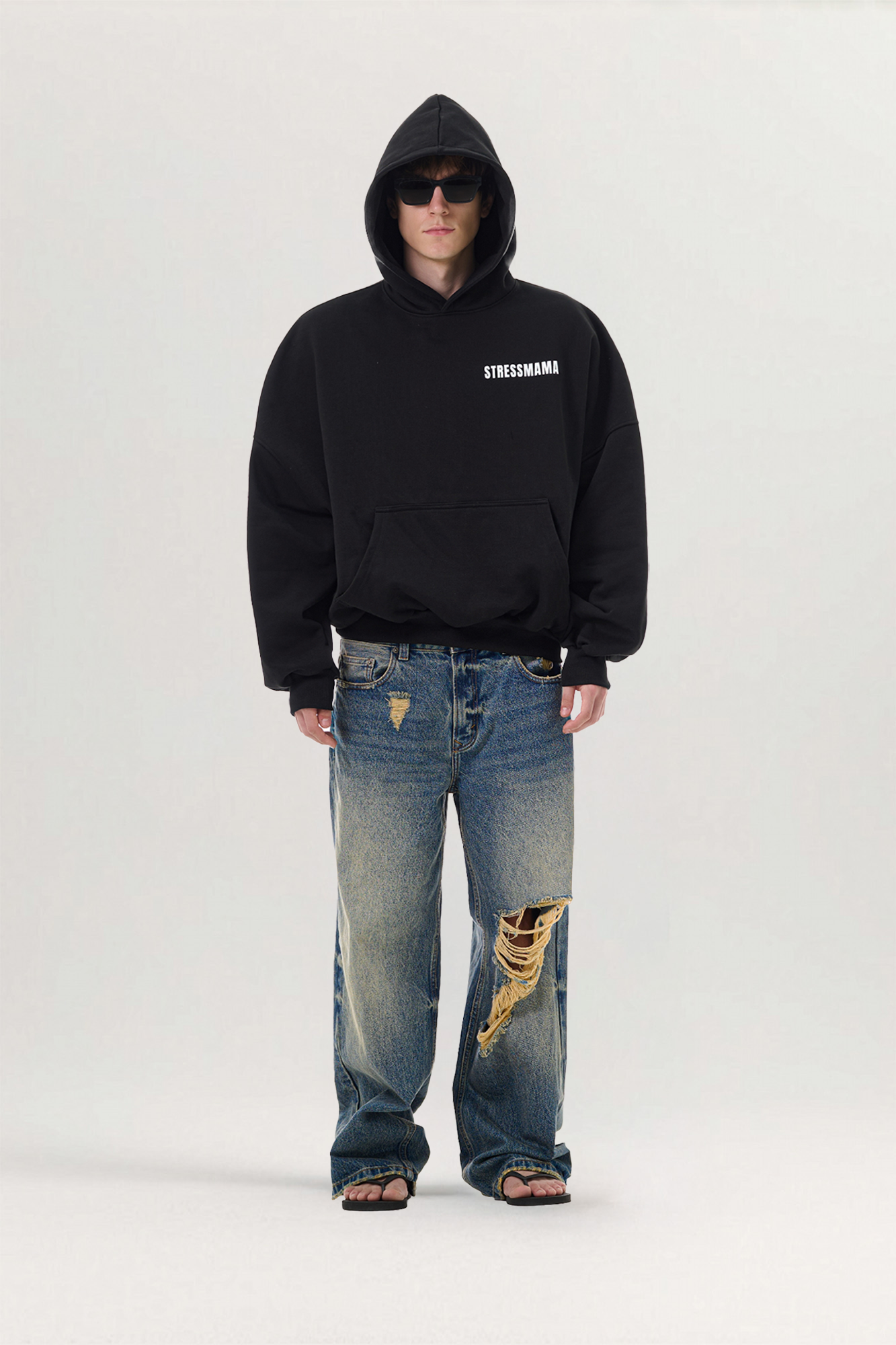 FW25 Logo Cotton Hoodie for men, from STRESS MAMA, The Nam Concept 