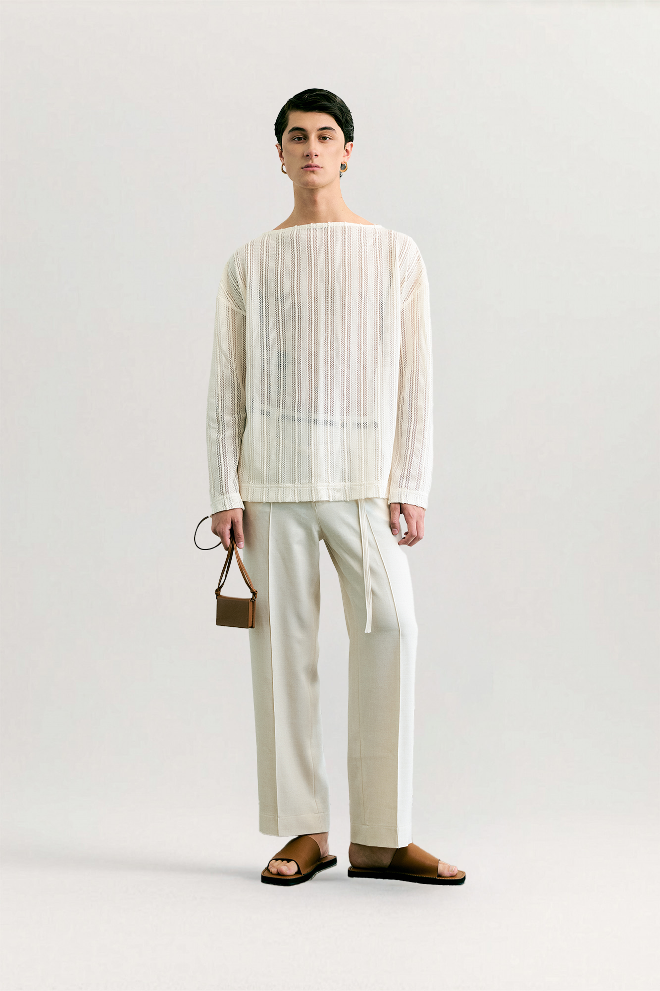 Shen Top Open-Knit Boatneck for man, from DE JUNIEL, The Nam Concept 