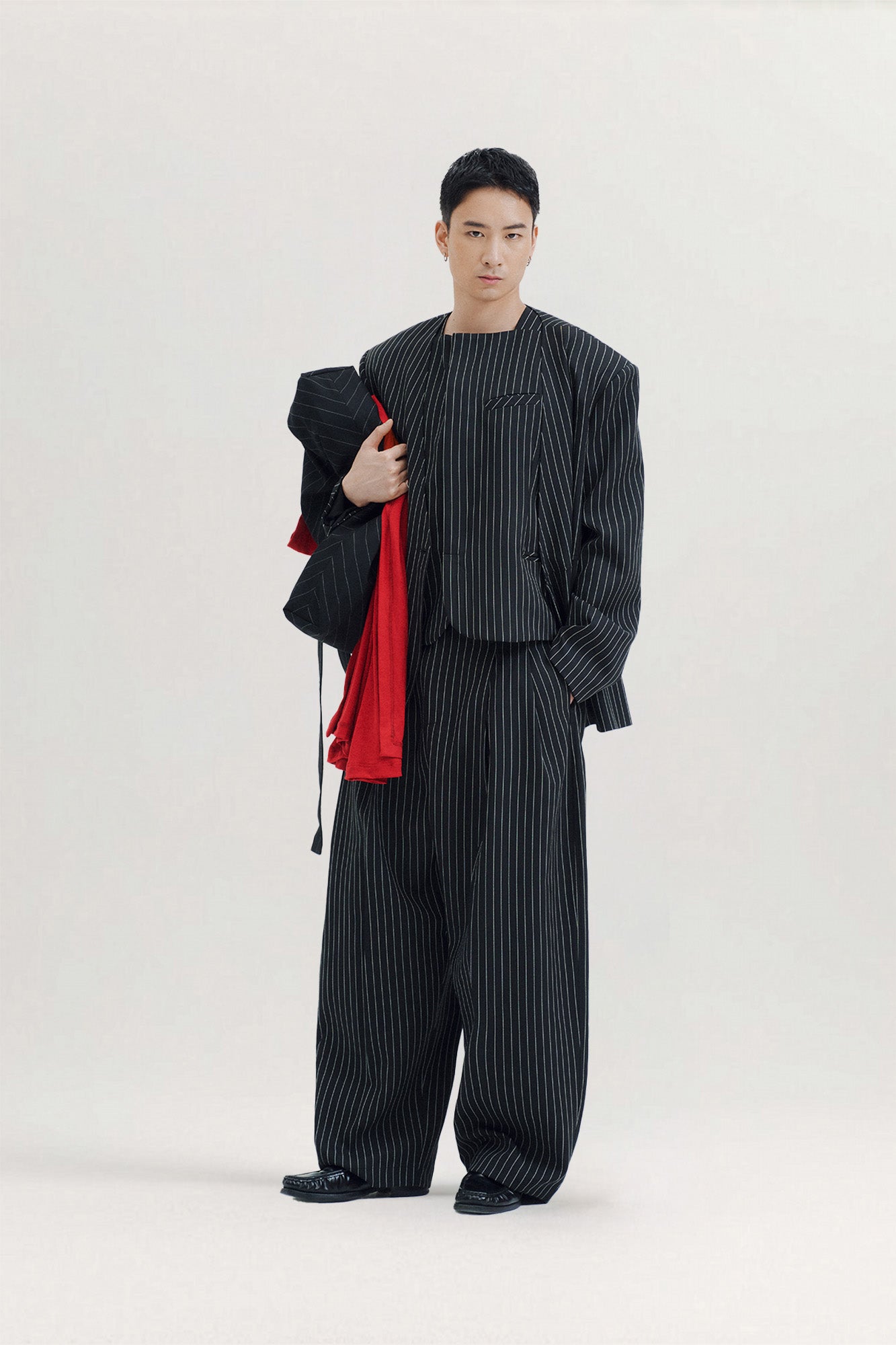 Albert Striped Wide Leg Pants for men, from AIN, The Nam Concept 