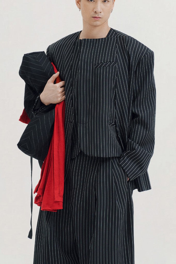 Albert Striped Wide Leg Pants for men, from AIN, The Nam Concept 