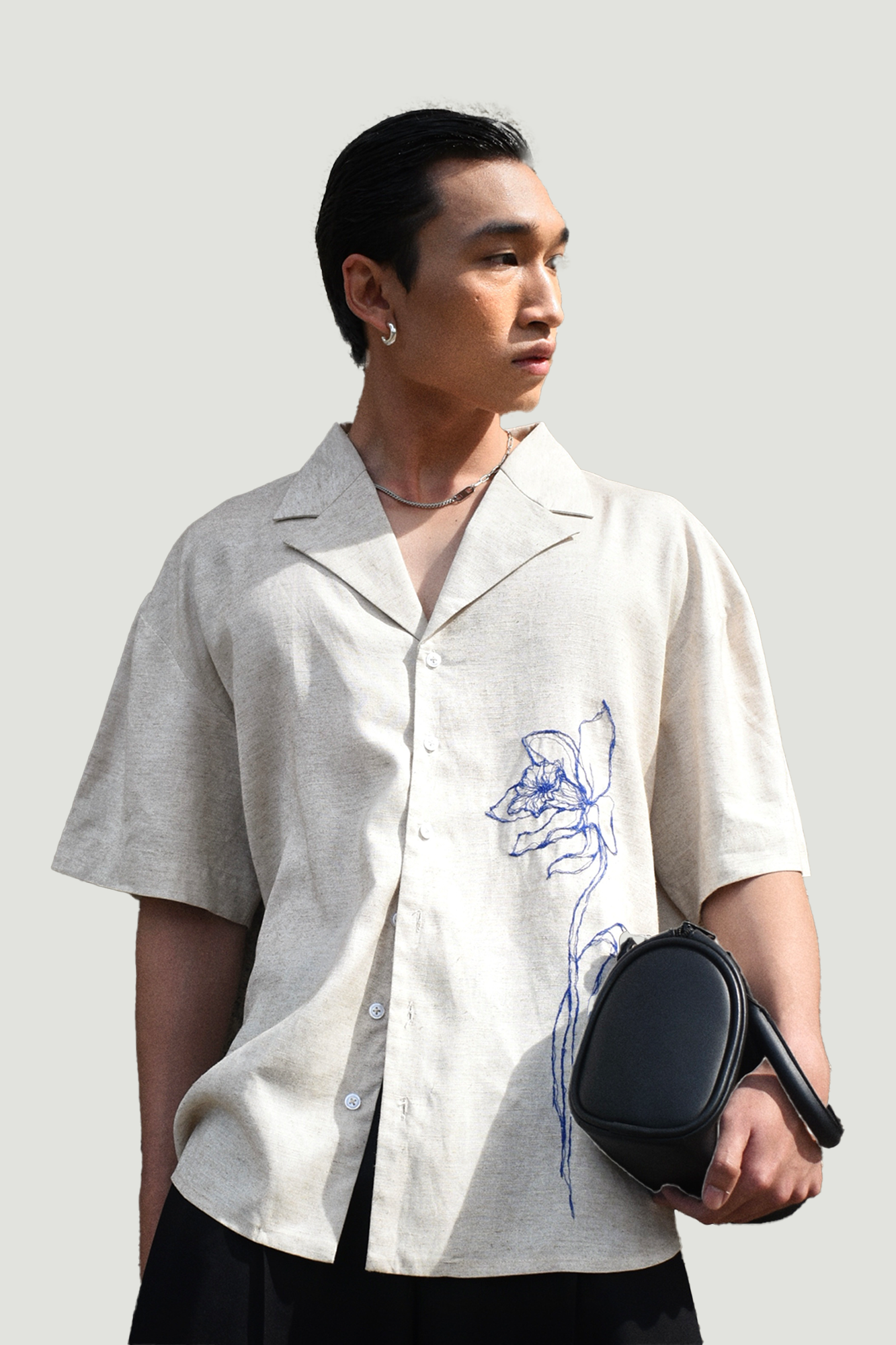 Subtle Bloom Work Shirt for man, from DE JUNIEL, The Nam Concept 