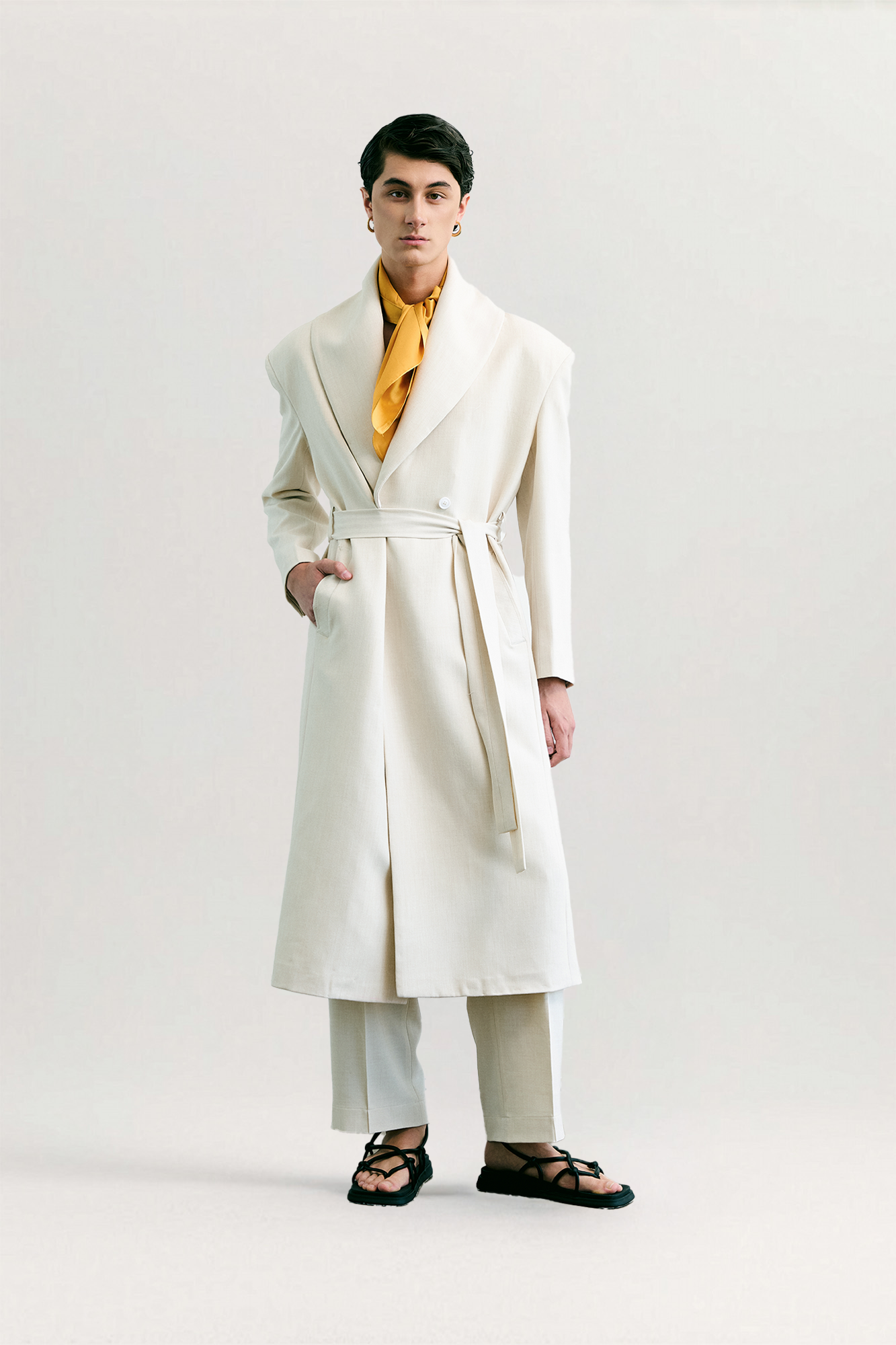 Cornor Wool Robe Coat for man, from DE JUNIEL, The Nam Concept