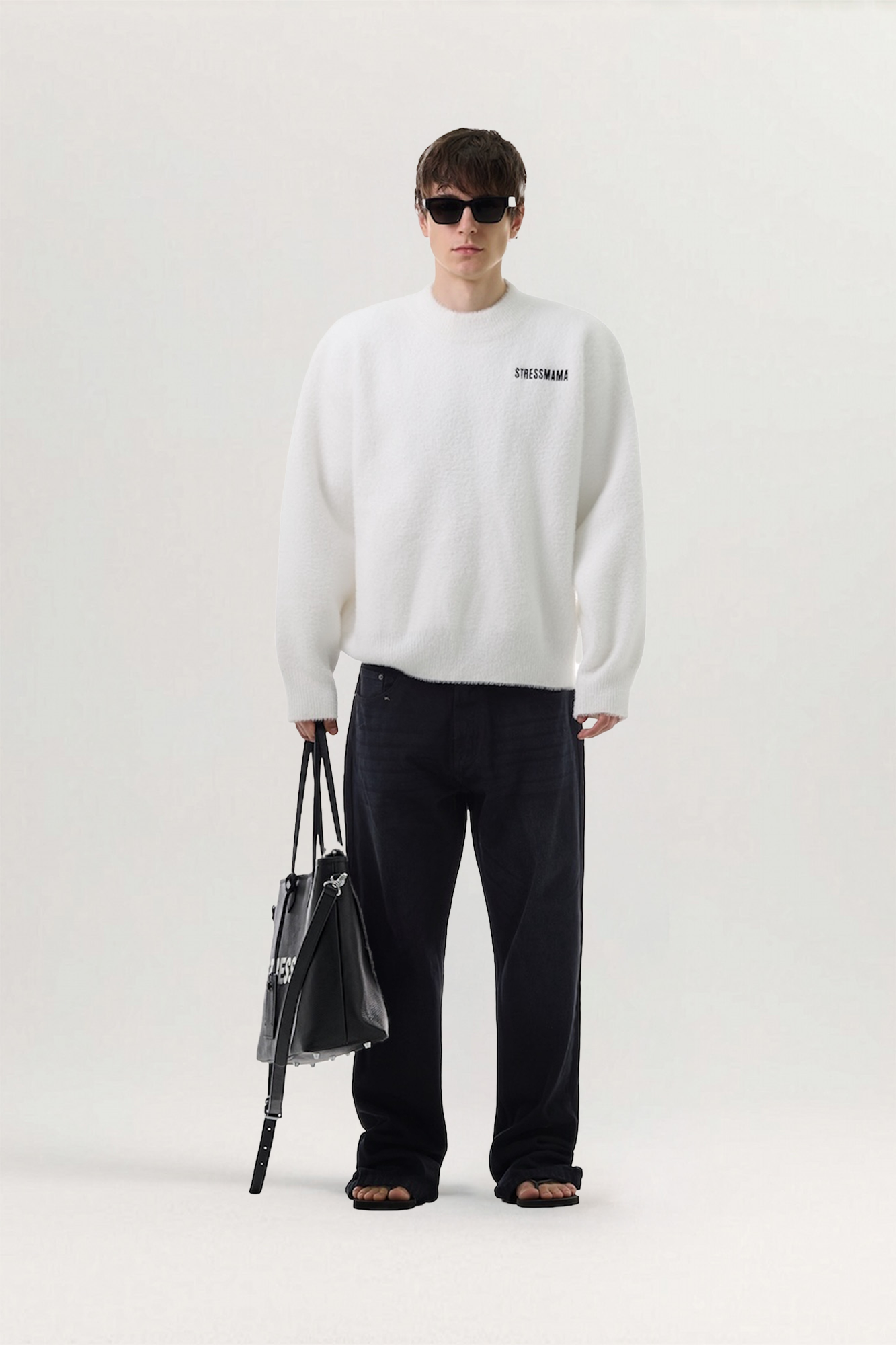 FW25 Oversized Wool Knit Sweater for men, from STRESS MAMA, The Nam Concept 