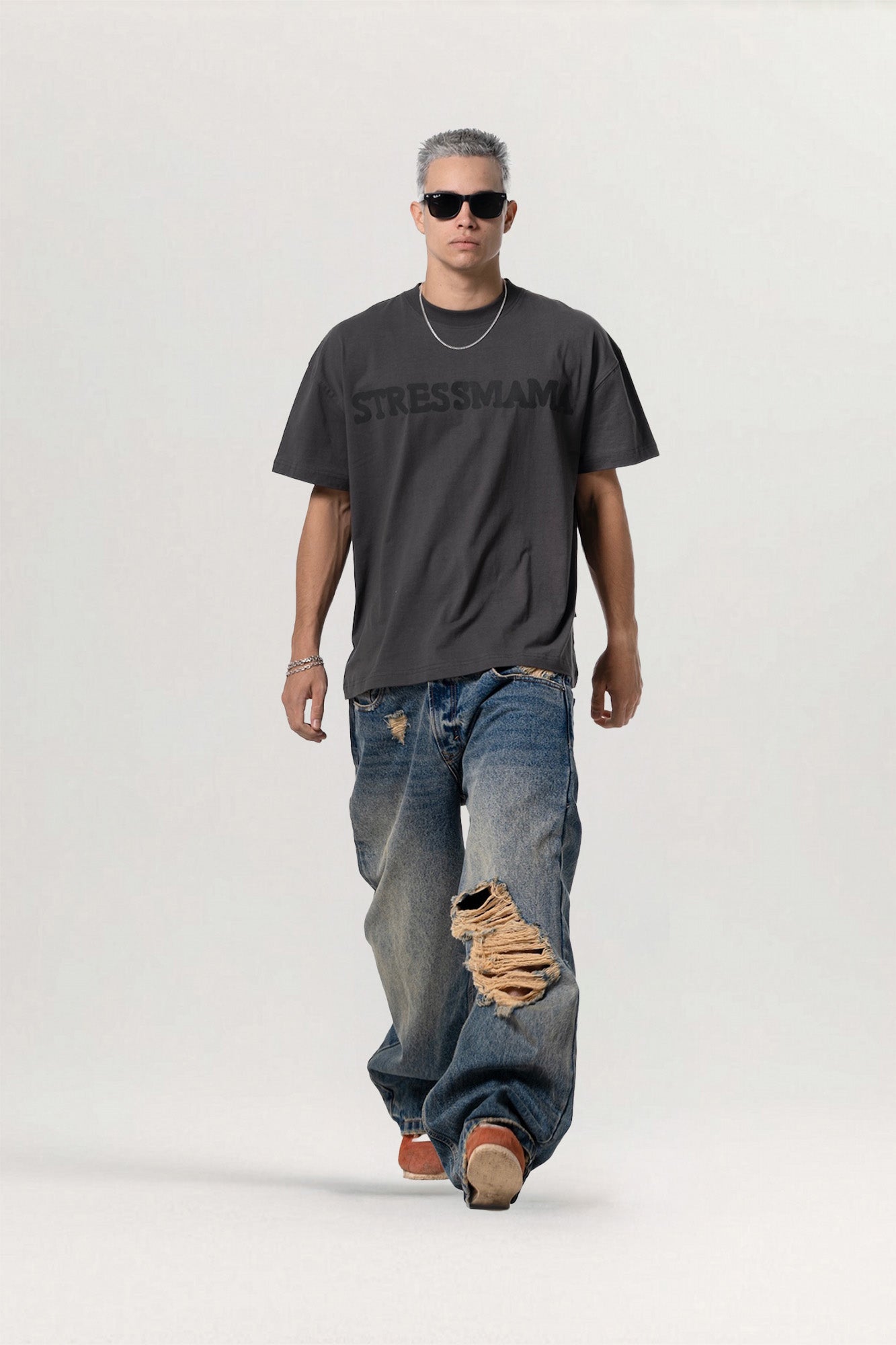 SSMA TBK V2 Oversized Gray T-Shirt for men, from STRESS MAMA, The Nam Concept 