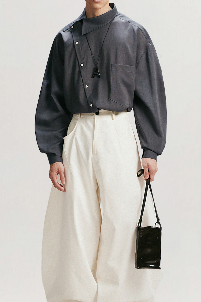 Larris Off Center Shirt for men, from AIN, The Nam Concept 