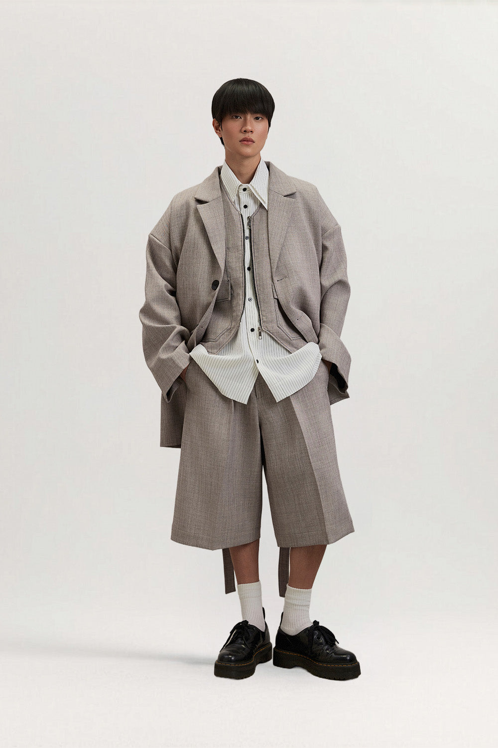 Che Cho Trench Coat Wide Fit Cotton Silk for men, from CAOSTU, The Nam Concept 