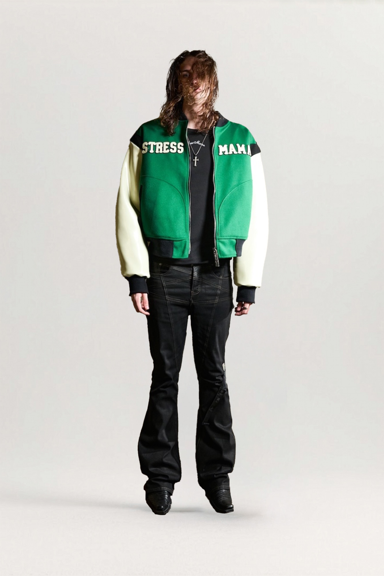STRESS MAMA • SS25 Lush Leather Bomber Jacket - THE NAM CONCEPT