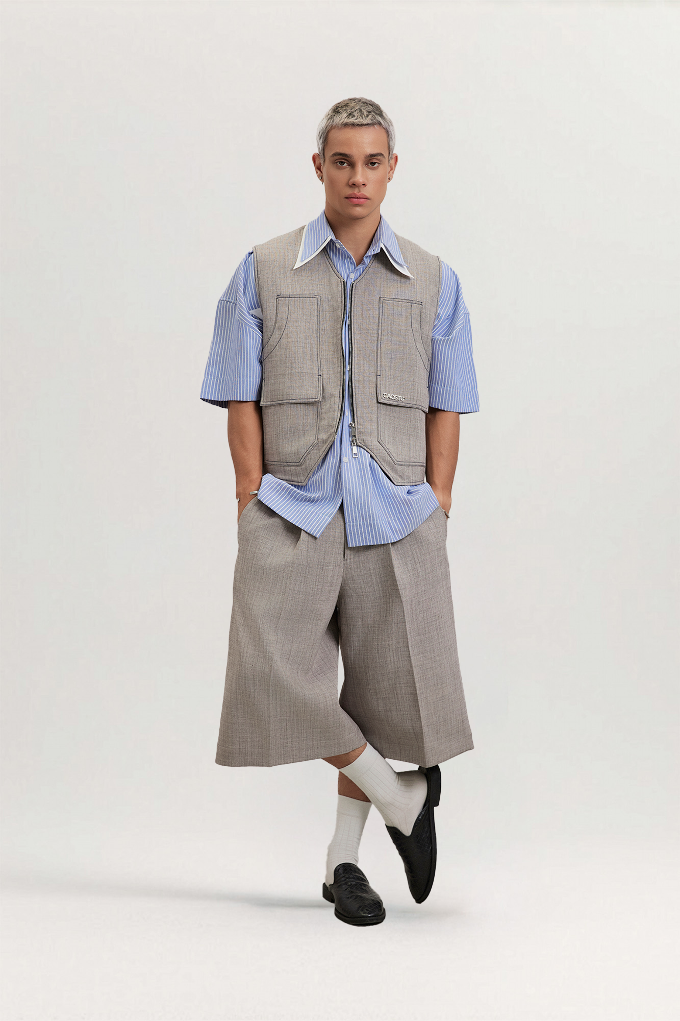 Cua Anh Shirt Oversized Collar for men, from CAOSTU, The Nam Concept 