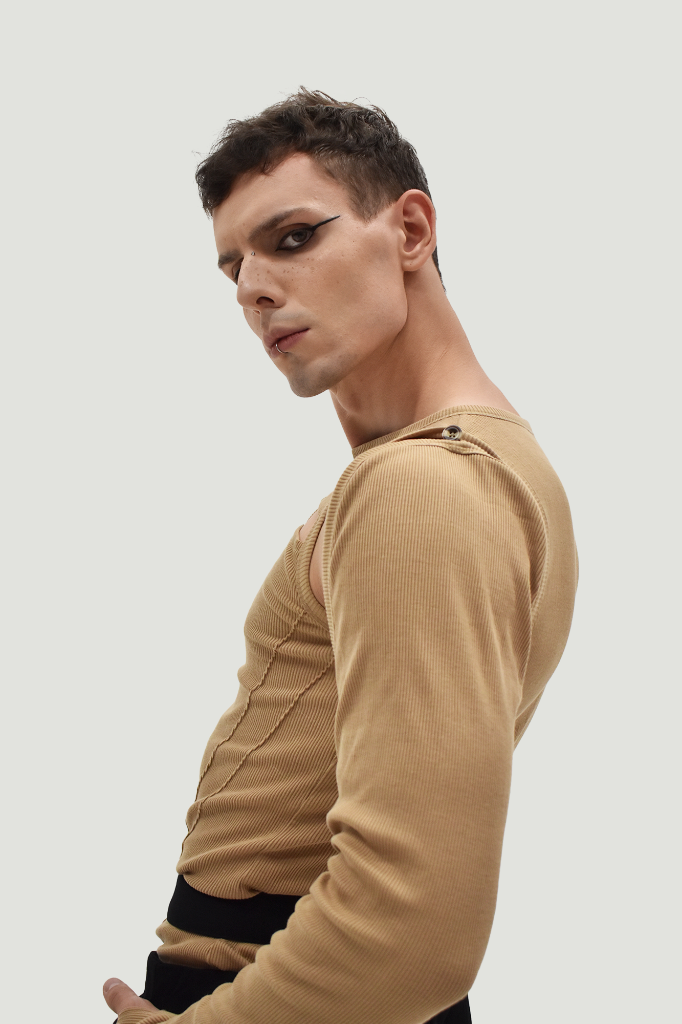 Line Pants Kaki Double Waist for man, from DE JUNIEL, The Nam Concept 